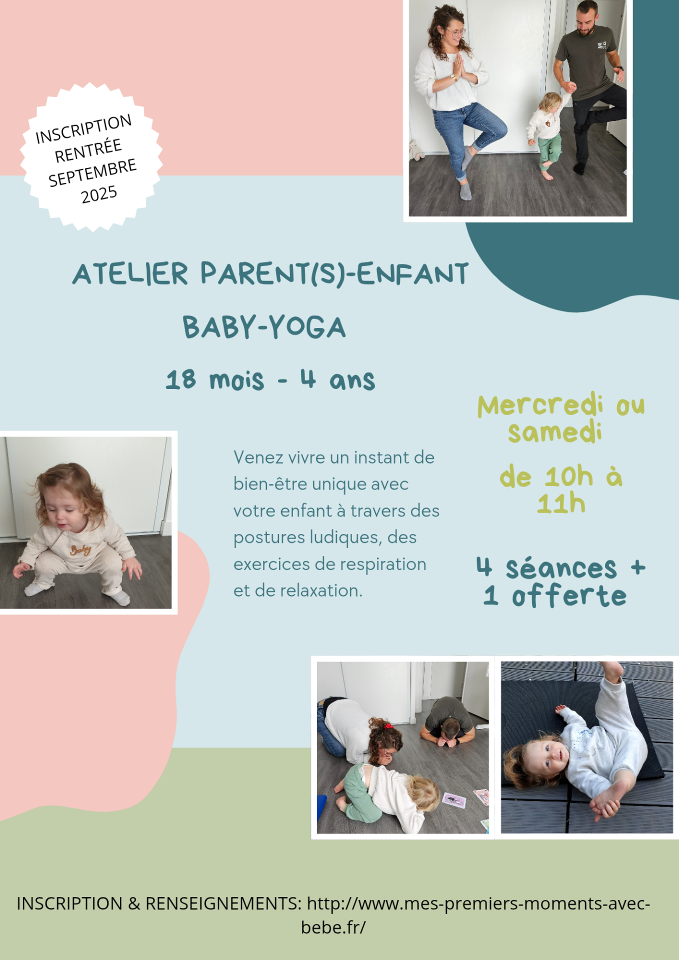 Cours de yoga parent enfant affiche simple rose bleu vert 20250617 135946 0000 1